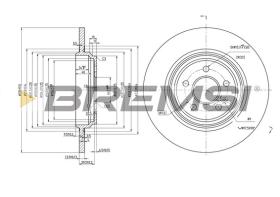 BREMSI CD7099S - B. DISC MERCEDES-BENZ