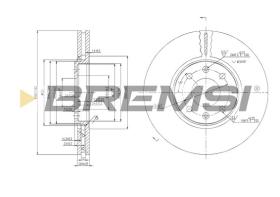 BREMSI CD7106V - B. DISC CITROEN