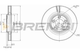 BREMSI CD7107V - B. DISC JAGUAR, LINCOLN