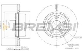 BREMSI CD7108V - B. DISC JAGUAR, LINCOLN, DAIMLER
