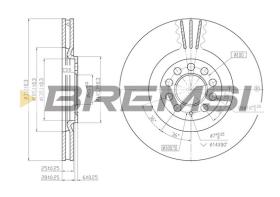 BREMSI CD7118V - B. DISC VW, AUDI, SEAT, SKODA