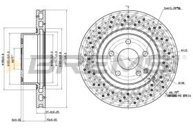BREMSI CD7121V - B. DISC MERCEDES-BENZ