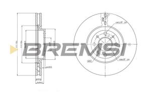 BREMSI CD7122V - B. DISC FIAT, ALFA ROMEO, LANCIA
