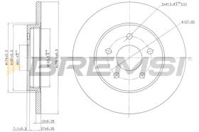 BREMSI CD7126S - B. DISC FORD, JAGUAR
