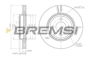 BREMSI CD7127V - B. DISC MINI