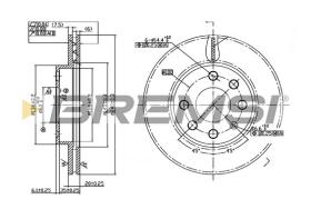BREMSI CD7130V - B. DISC OPEL, VAUXHALL