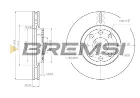 BREMSI CD7131V - B. DISC OPEL, VAUXHALL