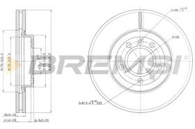 BREMSI CD7132V - B. DISC PEUGEOT