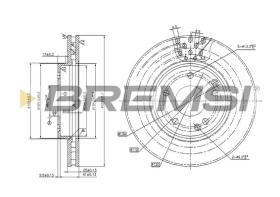 BREMSI CD7135V - B. DISC MERCEDES-BENZ