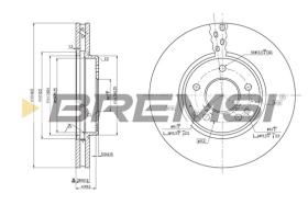 BREMSI CD7136V - B. DISC MERCEDES-BENZ, CHRYSLER