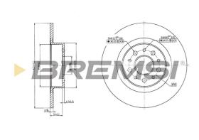 BREMSI CD7138S - B. DISC ALFA ROMEO