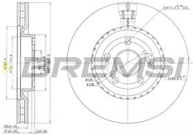 BREMSI CD7139V - B. DISC RENAULT