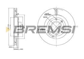 BREMSI CD7140V - B. DISC OPEL, PEUGEOT, CITROEN, DS