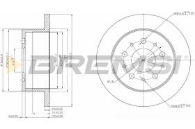 BREMSI CD7144S - B. DISC FIAT, PEUGEOT, CITROEN
