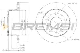 BREMSI CD7145S - B. DISC FIAT, PEUGEOT, CITROEN