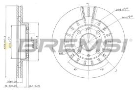 BREMSI CD7147V - B. DISC LADA