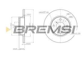 BREMSI CD7148S - B. DISC OPEL, VAUXHALL, SUZUKI