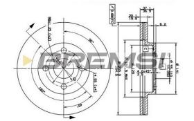 BREMSI CD7149V - B. DISC TOYOTA