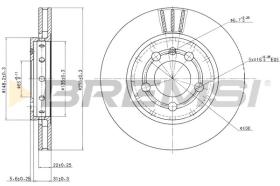 BREMSI CD7154V - B. DISC VW, AUDI, SKODA, SEAT
