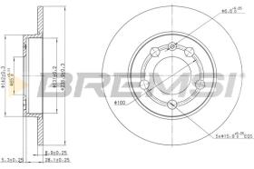BREMSI CD7155S - B. DISC VW, AUDI, SKODA