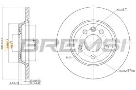 BREMSI CD7158S - B. DISC FORD, VW, SEAT