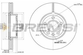 BREMSI CD7160V - B. DISC FORD, VW, SEAT