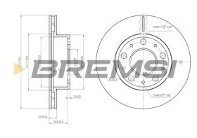 BREMSI CD7171V - B. DISC FIAT, PEUGEOT, CITROEN