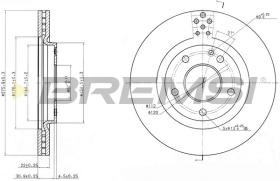 BREMSI CD7173V - B. DISC MERCEDES-BENZ