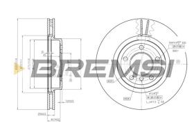 BREMSI CD7174V - B. DISC BMW