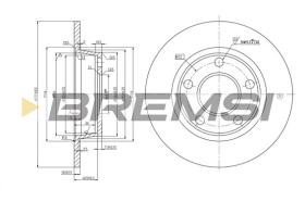 BREMSI CD7177S - B. DISC AUDI