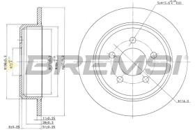 BREMSI CD7186S - B. DISC JEEP