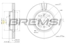 BREMSI CD7189V - B. DISC HONDA