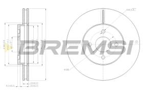 BREMSI CD7195V - B. DISC FORD