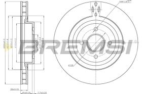 BREMSI CD7200V - B. DISC FORD