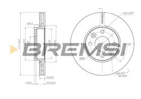 BREMSI CD7201V - B. DISC RENAULT, NISSAN, DACIA, LADA