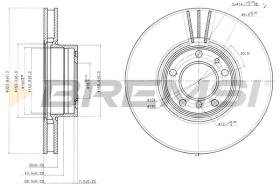 BREMSI CD7202V - B. DISC BMW, ALPINA