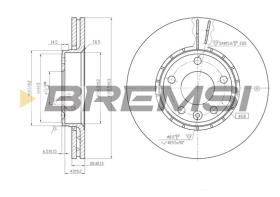 BREMSI CD7204V - B. DISC RENAULT, NISSAN, OPEL