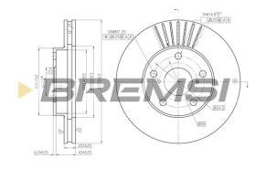 BREMSI CD7216V - B. DISC TOYOTA