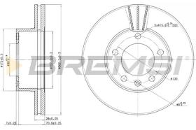 BREMSI CD7217V - B. DISC RENAULT, NISSAN, OPEL