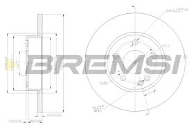 BREMSI CD7219S - B. DISC MERCEDES-BENZ