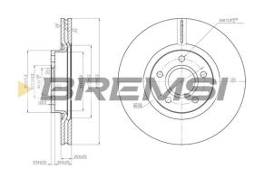 BREMSI CD7225V - B. DISC FORD, VOLVO, LAND ROVER