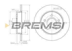 BREMSI CD7226S - B. DISC FORD