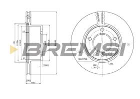 BREMSI CD7228V - B. DISC BMW