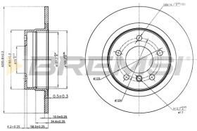 BREMSI CD7230S - B. DISC BMW