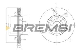 BREMSI CD7236V - B. DISC OPEL
