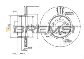 BREMSI CD7241V - B. DISC BMW