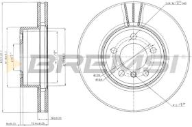 BREMSI CD7243V - B. DISC BMW