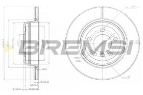 BREMSI CD7244V - B. DISC BMW