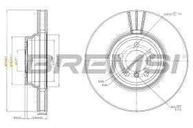 BREMSI CD7246V - B. DISC BMW