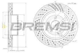 BREMSI CD7248V - B. DISC MERCEDES-BENZ